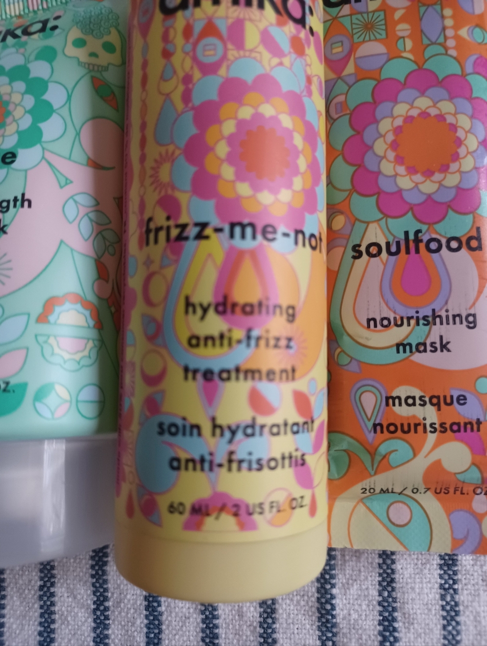 New Set Of 3 Amika - Frizz Me Not, Soulfood, The Kure. Travel Size - Picture 3 of 4